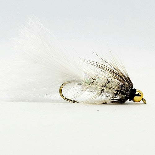 BEAD HEAD CRYSTAL BUGGER - WHITE