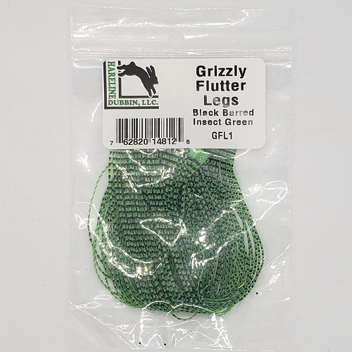 GRIZZLY FLUTTER LEGS - BLACK BARRED