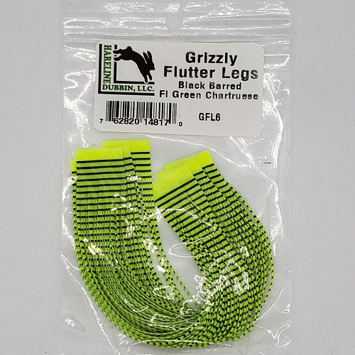 GRIZZLY FLUTTER LEGS - BLACK BARRED