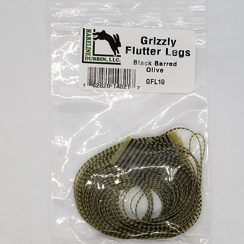 GRIZZLY FLUTTER LEGS - BLACK BARRED