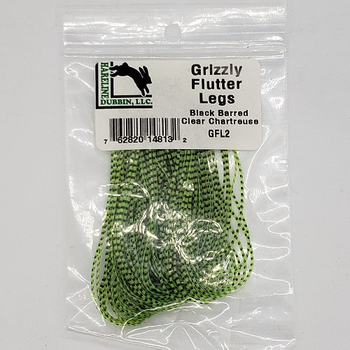 GRIZZLY FLUTTER LEGS - BLACK BARRED