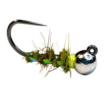 WALTS WORM JIG - OLIVE FLASH
