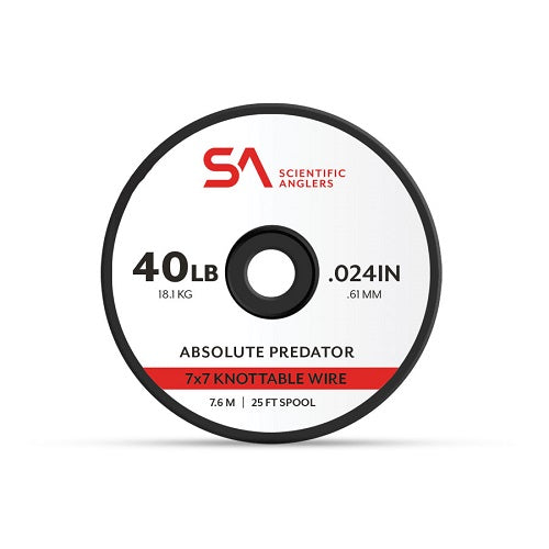 SCIENTIFIC ANGLERS - ABSOLUTE PREDATOR 7X7 KNOTTABLE WIRE - 25'