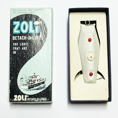 VINTAGE ZOLI DETACK-O-LURES IN ORAGINAL BOX No. 200 WHITE