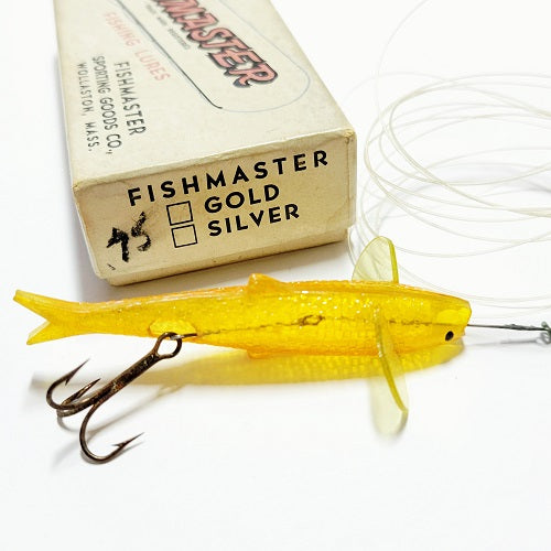 VINTAGE FISHMASTER LURE GOLD IN CORRECT BOX