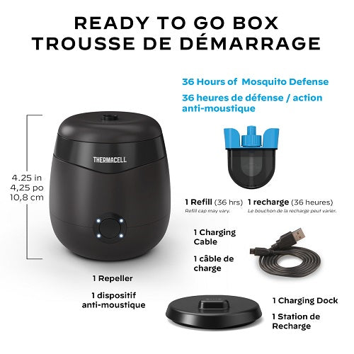 THERMACELL - E65 RECHARGEABLE MOSQUITO REPELLAR  + FAST CHARGING DOCK