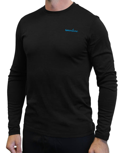 WOOLOVE - MEN'S 100% MERINO WOOL LONG SLEEVE CREW NECK SHIRT