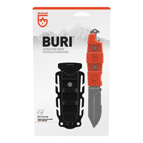 GEAR AID - BURI DROP TIP KNIFE - BLACK