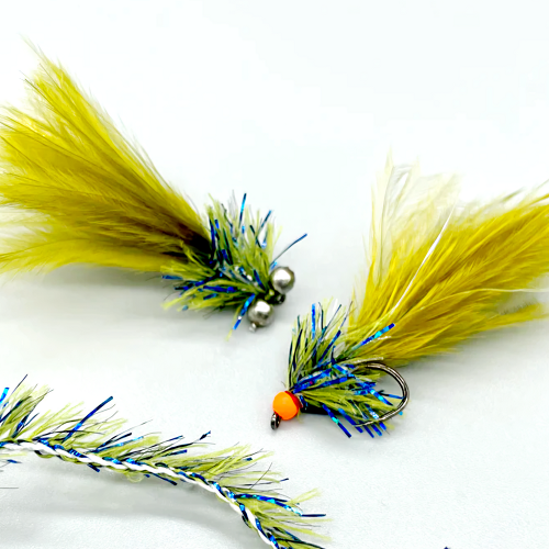 UPAVON - BLUE FLASH DAMSEL STRAGGLE HACKLE