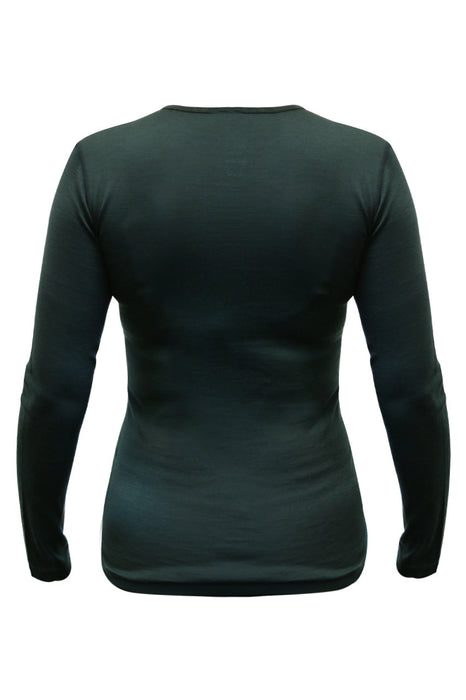 WOOLOVE - WOMEN'S 100% MERINO WOOL LONG SLEEVE CREW NECK BASE LAYER