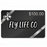 Black gift card with 'FLY LIFE CO' and a silver bow on a white background