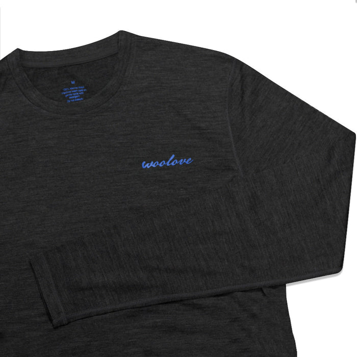 WOOLOVE - MEN'S 100% MERINO WOOL LONG SLEEVE CREW NECK SHIRT