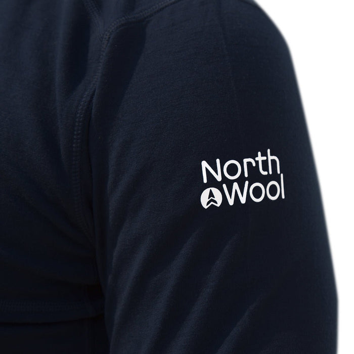 WOOLOVE - NORTHWOOL MEN'S MERINO WOOL 1/4 ZIP MIDLAYER HOODIE