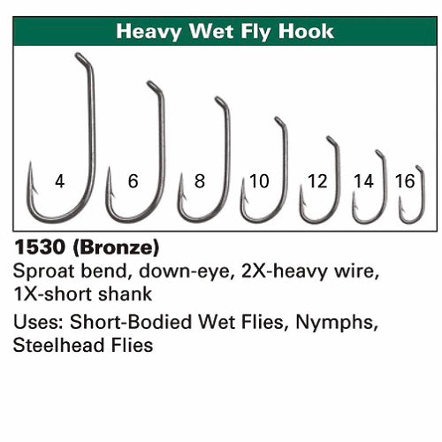 DAIICHI 1530 HEAVY WET FLY HOOK