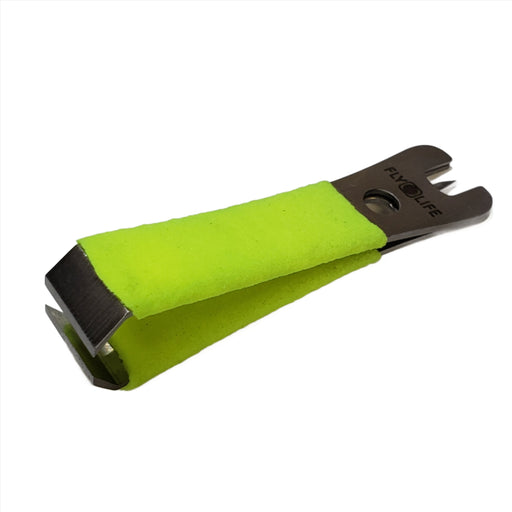 Fly Life Lime Green Nippers With Rubber Grip