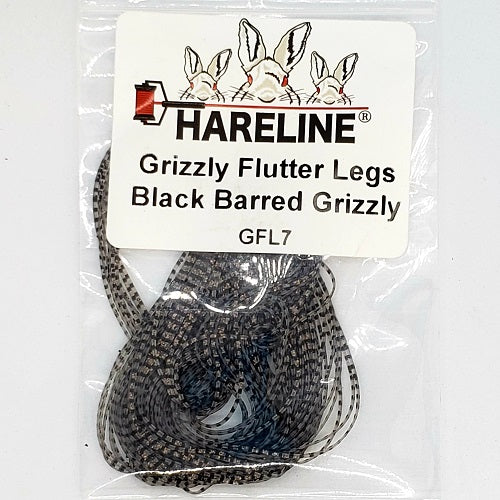 GIZZLY FLUTTER LEGS  - BLACK BARRED