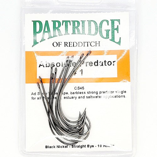 Partridge Wide Gape Predator Hooks –