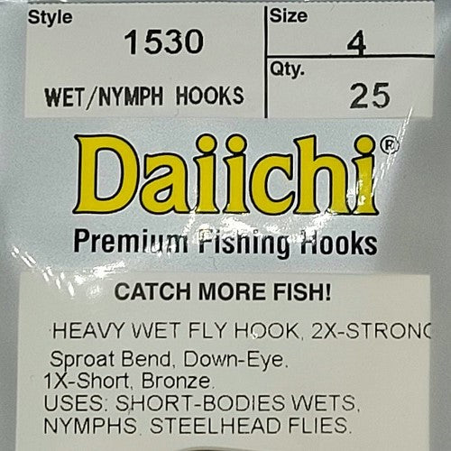 DAIICHI 1530 HEAVY WET FLY HOOK