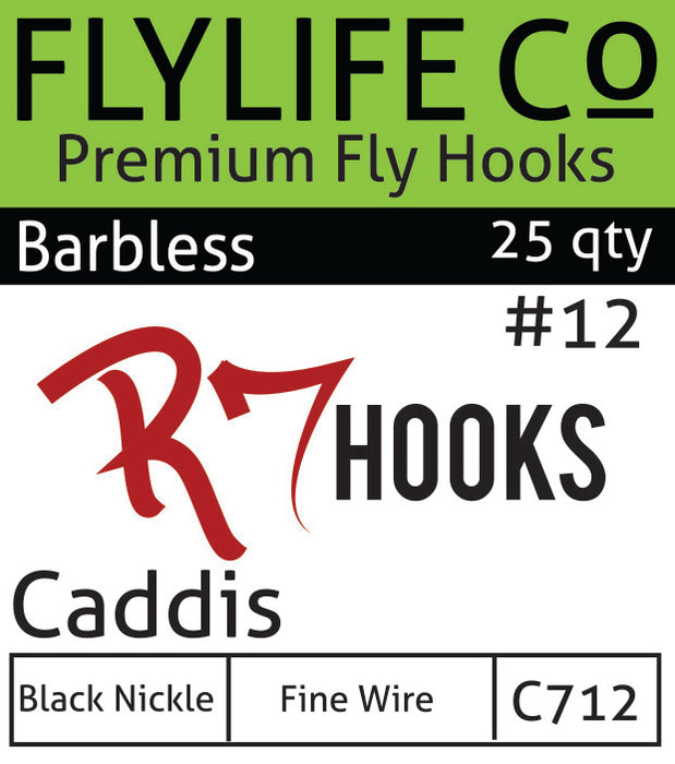 R7 Barbless Caddis Hook