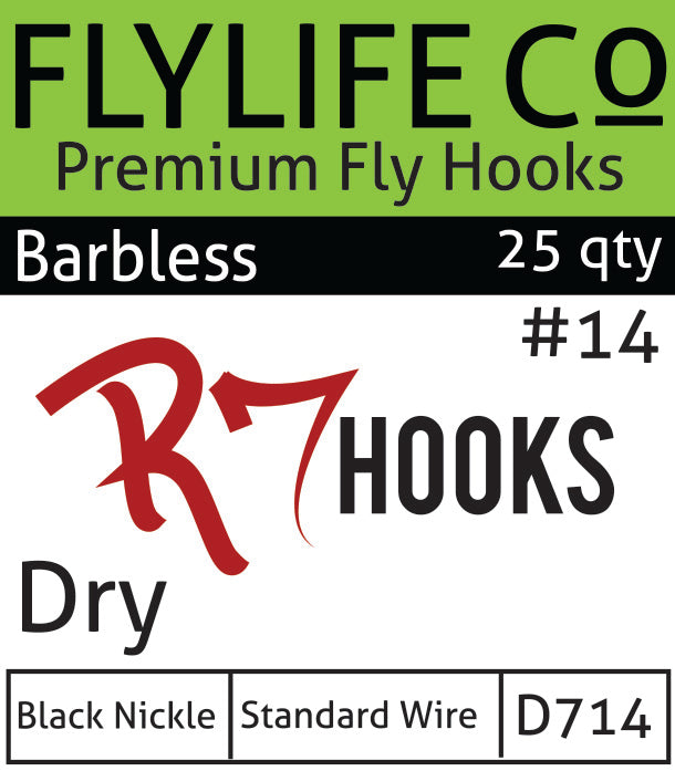 R7 Barbless Dry Hook