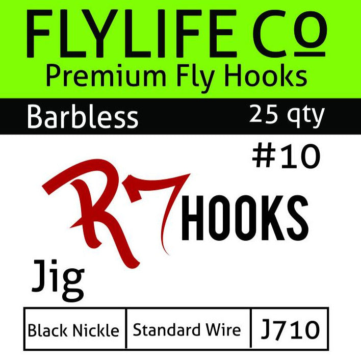 R7 Barbless Jig Hook — Fly Life Company
