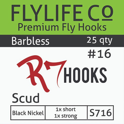 R7 Barbless Scud Hook