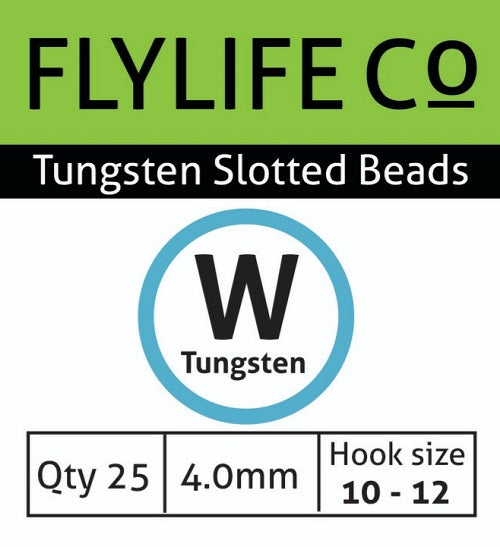 FLY LIFE CO - TUNGSTEN SLOTTED BEADS
